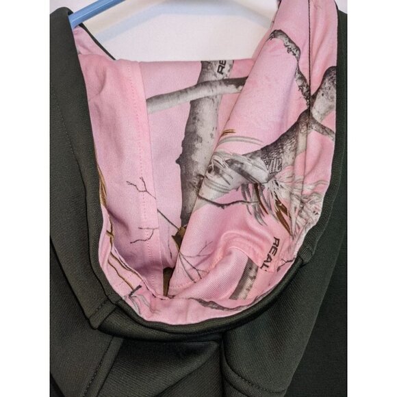 Under Armour Storm Green Pink Realtree Camo Hoodie Pullover Sweatshirt Sz Small - Picture 6 of 7